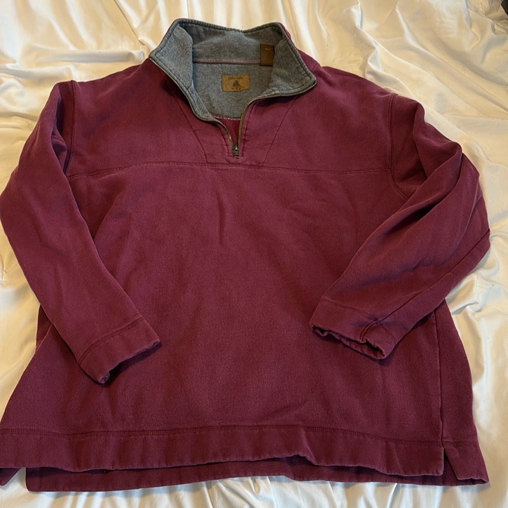 Plum Quarter zip Sweater